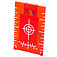 Мишень лазерная красная MASTERTOOL (30-0910)