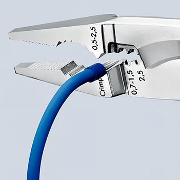 Плоскогубцы KNIPEX 200 мм со съемниками изоляции метрические (13 92 200)