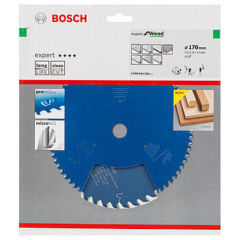 Диск пильный по дереву Bosch Expert for Wood 170x30х1,6мм (2608644028)