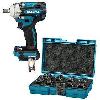 Гайковерт ударный аккумуляторный Makita + набор головок ударных 9 шт. (SET-DTW301Z-1125) - без аккумулятора и зарядного устройства
