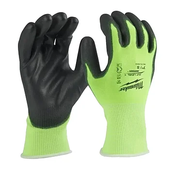 Перчатки сигнальные Milwaukee Hi-Vis размер M / р.8 12 пар (4932492919)
