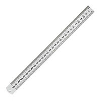 Линейка двухсторонняя Stanley 300 мм с нержавеющей стали  (0-35-401)
