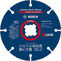 Круг отрезной по дереву Bosch X-LOCK Carbide 125x1,0x22,23мм (2608901193)