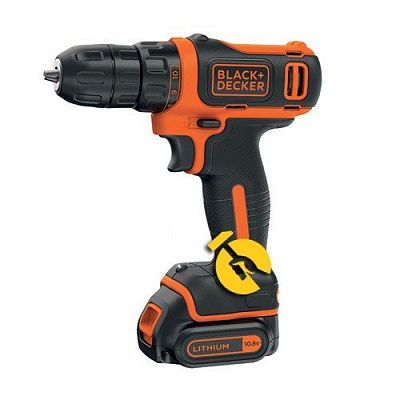 Аккумуляторная дрель-шуруповерт Black&Decker (BDCDD12B)