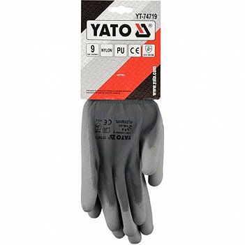 Перчатки синтетические Yato размер L / р.9 (YT-74719)