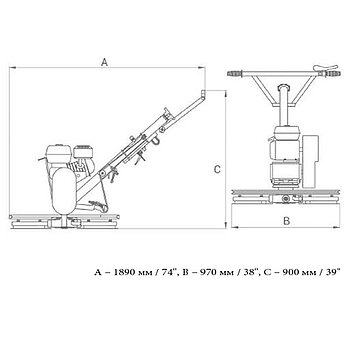 Затирач бетону бензиновий MASTERPAC PMT36H (145638)