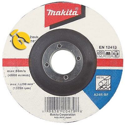 Круг зачистной по металлу Makita 125х6,0х22,23мм (D-18465)