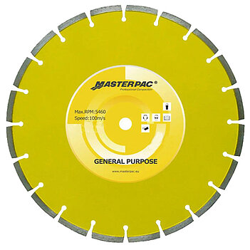 Диск алмазний сегментований MASTERPAC 20PGP 500х25,4мм 1шт (145643)