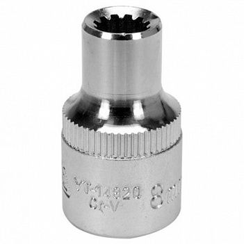 Головка торцева Spline Yato 1/2" 8 мм (YT-14820)