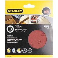 Шлифовальный круг Stanley 125 мм Р320 5шт. (STA32262)