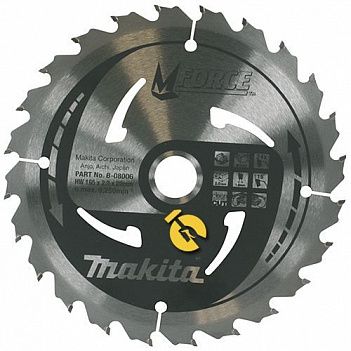 Диск пильный по дереву Makita MForce 180х20,0мм (B-07923) Диск пильный по дереву Makita MForce 180х20,0мм (B-07923)