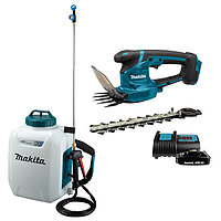 Опрыскиватель аккумуляторный Makita LXT 10,0 л + кусторез аккумуляторный (SET-DUS108Z-0525)