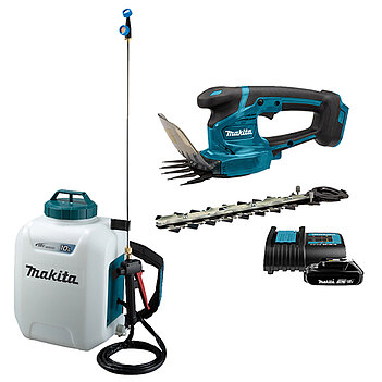 Обприскувач акумуляторний Makita LXT 10,0 л + кущоріз акумуляторний (SET-DUS108Z-0525) Обприскувач акумуляторний Makita LXT 10,0 л + кущоріз акумуляторний (SET-DUS108Z-0525)