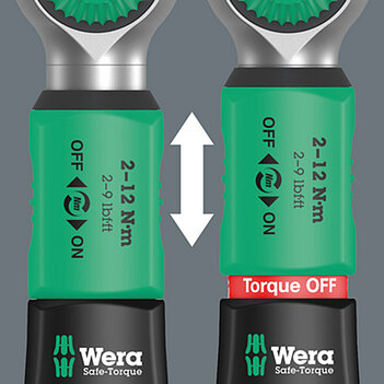 Ключ динамометрический WERA Safe-Torque A 2 1/4" 2-12 Нм 244 мм (05075801001)