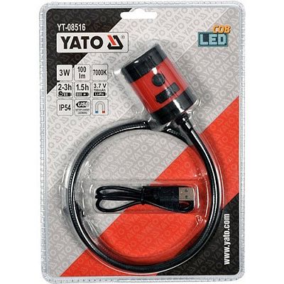 Ліхтар Yato з гнучким тримачем (YT-08516)