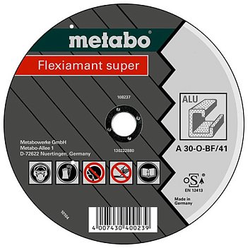 Круг отрезной по металлу Metabo  Flexiamant super Premium, A 30-O 150x3,0x22,23 мм (616753000)