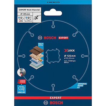 Круг отрезной по дереву Bosch X-LOCK Carbide Multi Wheel 125x1,0x22,23 мм (2608902375)
