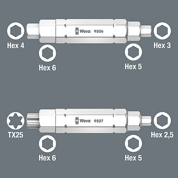 Набор инструмента WERA Bicycle Set 15 1/4" 5 ед. (05004182001)