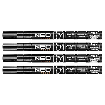 Маркер столярный Neo Tools 4 шт. черный (13-852)