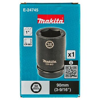 Головка торцева 6-гранна ударна подовжена Makita 1" 38 мм (E-24745)