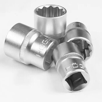 Набір головок 12-гранних подовжених Hoegert 1/2" 8 шт. (HT4R051)