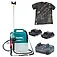 Опрыскиватель аккумуляторный Makita LXT 5,0 л + аккумулятор 2 шт. + зарядное устройство + футболка M (SET-DUS054Z-M-0726)