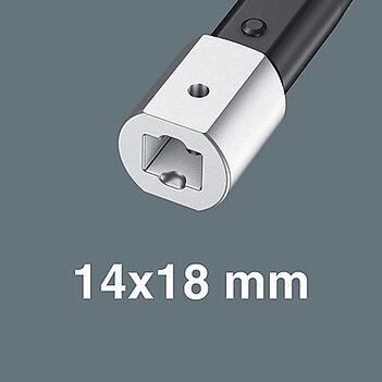 Ключ динамометричний WERA Click-Torque X 4 14x18 мм 40-200 Нм 505 мм для змінних інструментів (05075654001)