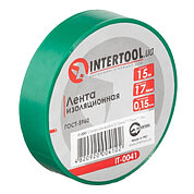 Стрічка ізоляційна INTERTOOL 15м х 17мм 1шт (IT-0041)