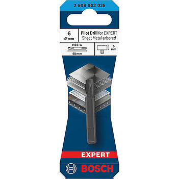 Сверло центрирующее Bosch Expert Sheet Metal arbored Hole Saw HSS-G 6,0x48мм 1шт (2608902025)