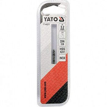 Сверло по металлу Yato Premium HSS 3,2x65мм 1шт (YT-44211)