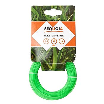 Косильна струна "Зірка" SEQUOIA 1,6 мм / 15 м (TL1.6-L15-Star)