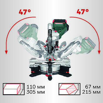 Пила торцовочная Metabo KGS 305 M (613305000)