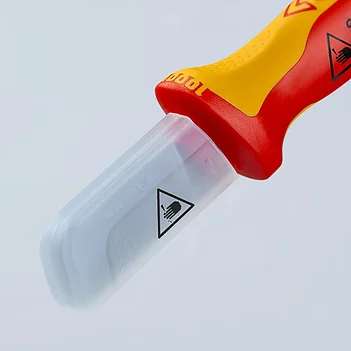 Нож для снятия изоляции диэлектрический KNIPEX 190 мм 1000V VDE (98 52)