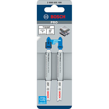 Полотно пиляльне по металу Bosch HSS PRO Metal Thick and Thin T123XF 2 шт. (2608655100)