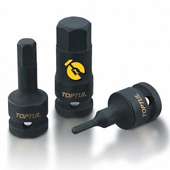 Головка торцева з бітою Hex ударна Toptul 1/2" 19 мм (KADH1619) Головка торцева з бітою Hex ударна Toptul 1/2" 19 мм (KADH1619)