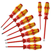 Набор отверток диэлектрических WERA Kraftform Plus 160 i/162 i/167 i/9 9 шт. (05133355001)