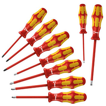 Набор отверток диэлектрических WERA Kraftform Plus 160 i/162 i/167 i/9 9 шт. (05133355001) Набор отверток диэлектрических WERA Kraftform Plus 160 i/162 i/167 i/9 9 шт. (05133355001)