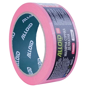 Стрічка малярна Alloid Pro 38 мм х 40 м рожева делікатна (MTP-1003840)