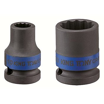 Головка торцевая 12-гранная ударная King Tony 1/2" 18мм (453018M)