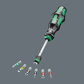 Викрутка з набором біт WERA Kraftform Kompakt 20 Tool Finder 1 7 шт. (05051016001)