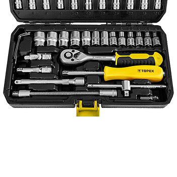 Набор инструмента TOPEX Cr-V 1/4" 46 ед. 6PT (38D640)