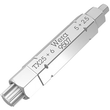 Бита Hex/Torx WERA 9507 SB 4в1 1/4" 2,5 мм, 5,0 мм, 6,0 мм / TX25 1 шт. велосипедная (05073202001)