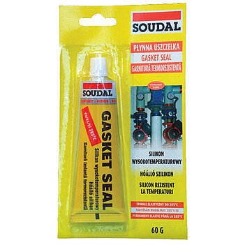 Герметик силіконовий термостійкий SOUDAL Gasket Seal 60г червоний (197247)