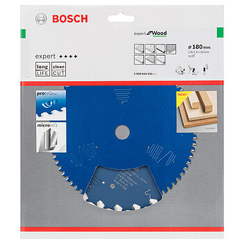 Диск пиляльний по дереву Bosch Expert for Wood 180x30х1,6 мм (2608644032)