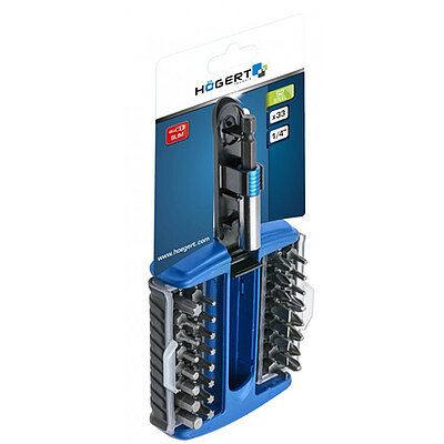 Набір біт Hoegert S2 1/4" 33 шт. (HT1S402)