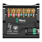 Набор бит WERA Bit-Check 12 Diamond 1 1/4" 12 шт. (05057421001)