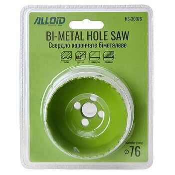 Коронка универсальная Alloid Bi-Metal 76 мм (HS-30076)