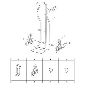 Тележка транспортировочная Stanley 200 кг (SXWT-HT523)