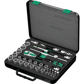 Набор инструмента WERA 8100 SC 2 Zyklop Speed 1/2" 37 ед. 6PT (05003645001) Набор инструмента WERA 8100 SC 2 Zyklop Speed 1/2" 37 ед. 6PT (05003645001)