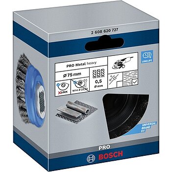 Щетка проволочная Bosch 75 мм (2608620727)